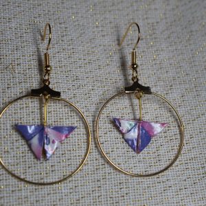 papillon créole mauve e t rose